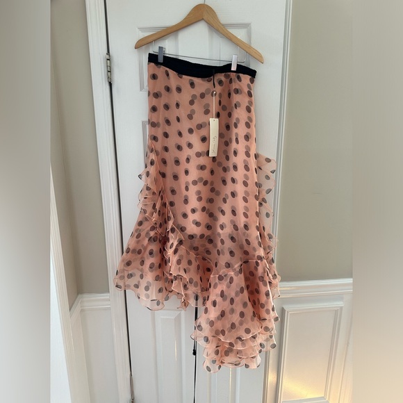 **NWT Johanna Ortiz Walking Palm Organza Skirt** - Picture 13 of 16